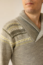 Glesver Men's V-Neck Collared Sweater