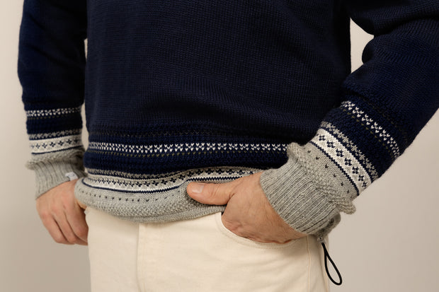 Glesver Men's V-Neck Collared Sweater