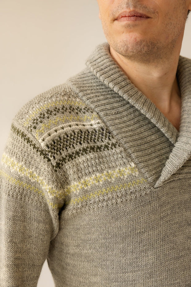 Glesver Men's V - Neck Collared Sweater - Susan Fosse