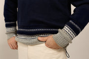 Glesver Men's V - Neck Collared Sweater - Susan Fosse