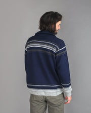 Glesver Men's V-Neck Collared Sweater