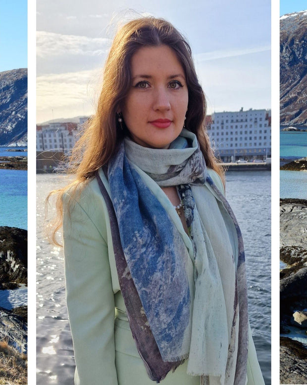 Beach Wool and Silk Scarf - Susan Fosse