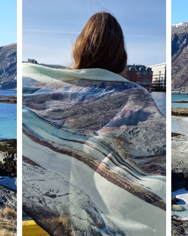 Beach Wool and Silk Scarf - Susan Fosse