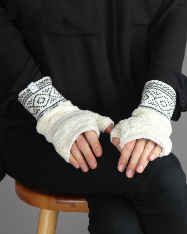 Bryggen Fingerless Mittens - Susan Fosse