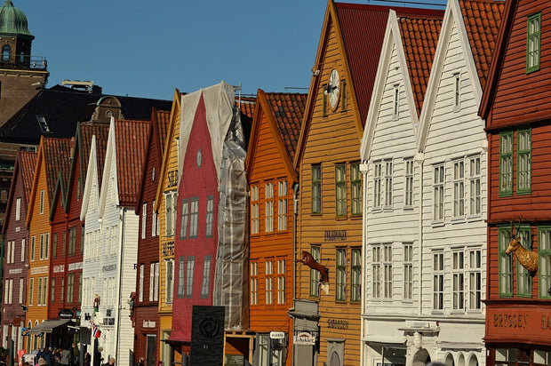 Bryggen Wool and Silk Scarf - Susan Fosse
