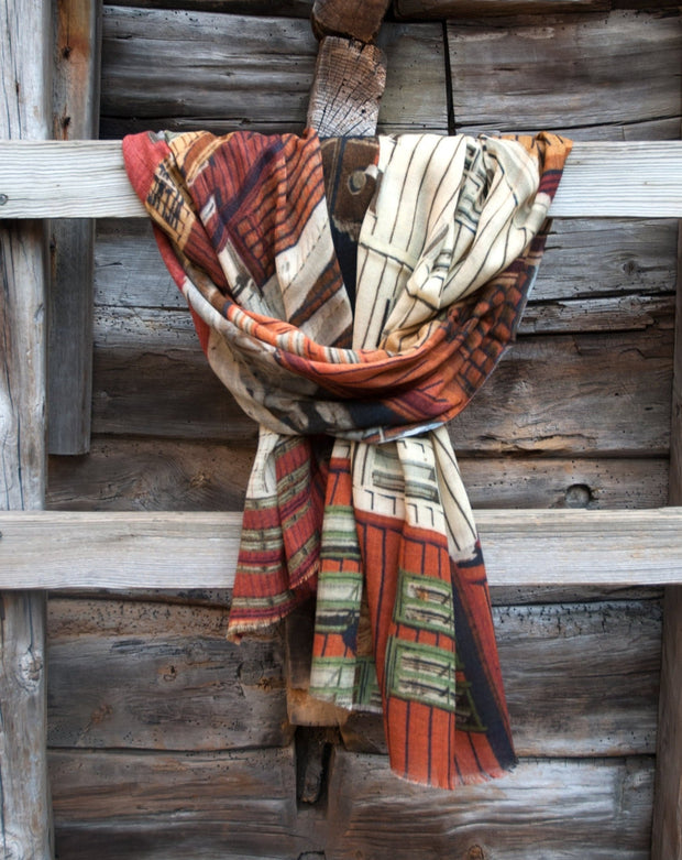 Bryggen Wool and Silk Scarf - Susan Fosse