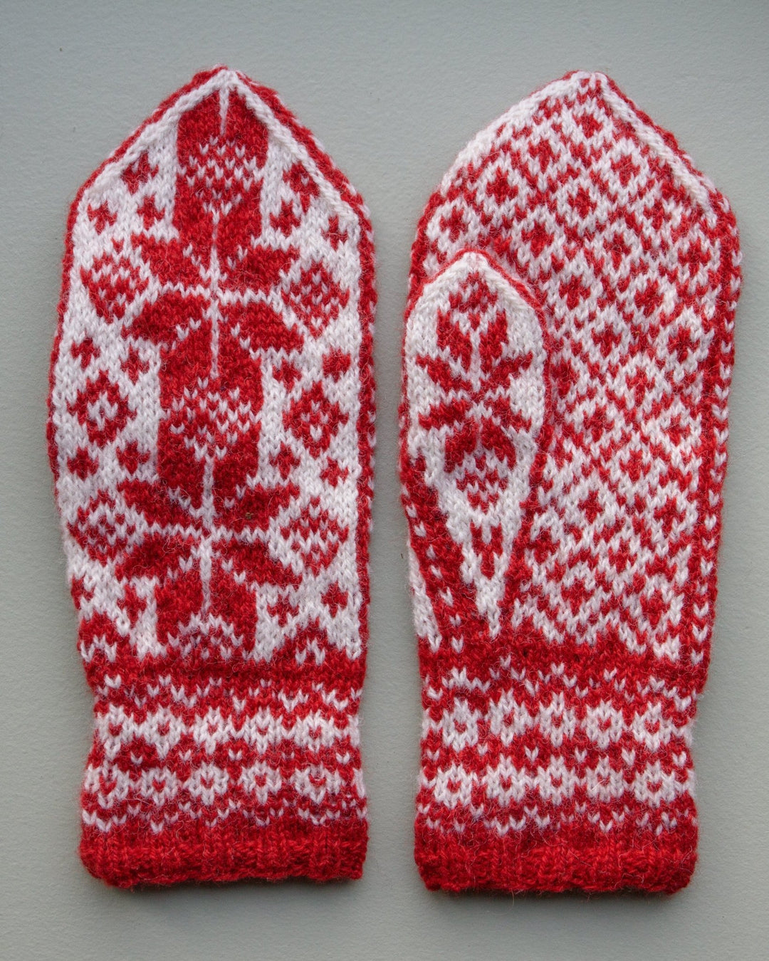 Christmas mittens knitting pattern – Susan Fosse