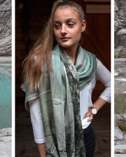 Glacier Wool and Silk Scarf - Susan Fosse