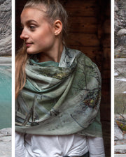 Glacier Wool and Silk Scarf - Susan Fosse