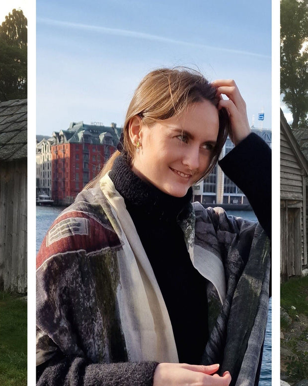 Hardanger Wool and Silk Scarf - Susan Fosse
