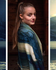 Lakeview Wool and Silk Scarf - Susan Fosse